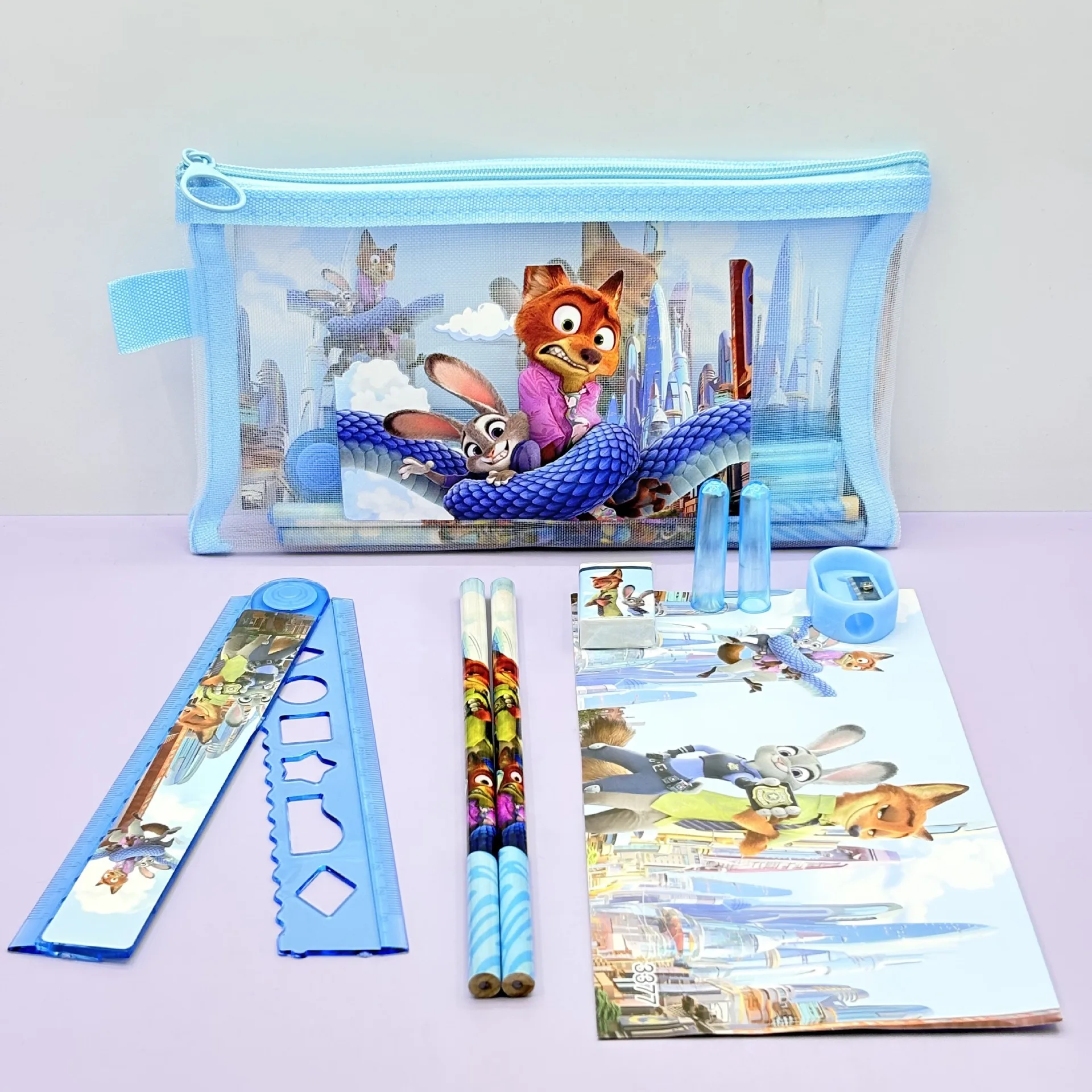 Cute Blue Cartoon Cat Kids Sta - Stationery Supplier recension och pris