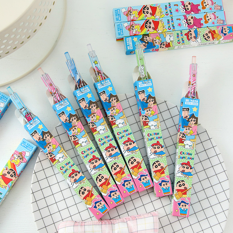 6Pcs Cartoon Crayon Shin-Chan  - Stationery Supplier recension och pris
